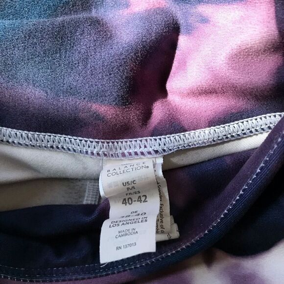 Balance collection size Medium purple tie dye athletic pants leggings yoga - Picture 4 of 4
